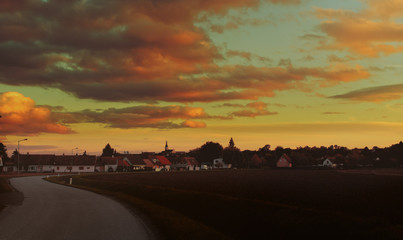 Sonnenuntergang in Fürstenfeld