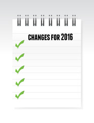 changes for 2016 notepad illustration