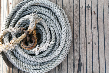 Obraz premium Background texture of coiled rope