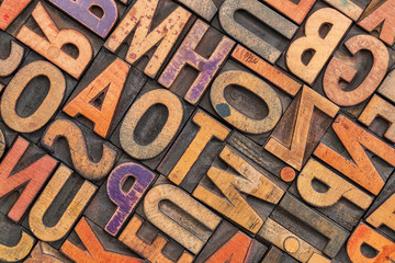 letterpress wood type alphabet