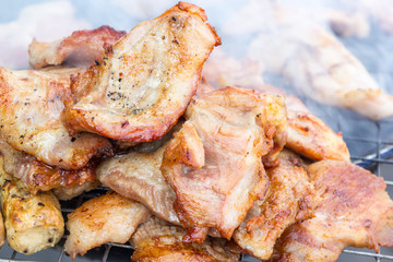 grilled pork cutlets