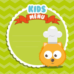kids menu design
