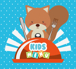 kids menu design