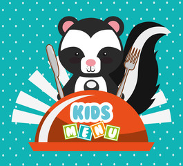 kids menu design