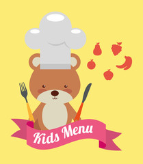 kids menu design