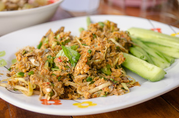 spicy minced fish