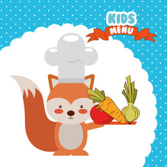 kids menu design