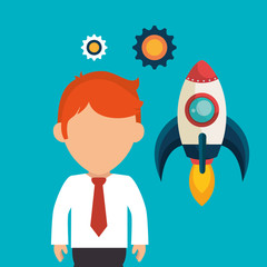 Business entrepreneur and start up company 