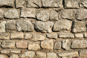 Stone Rock Wall / Texture of old rock wall for background