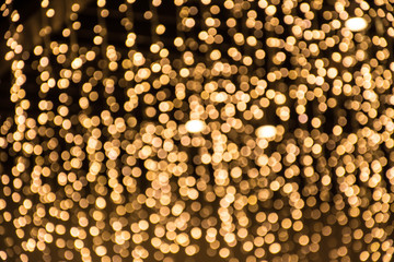 golden  of bokeh background 