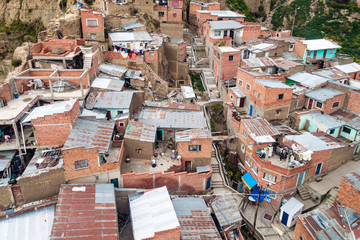 Fototapeta premium Roofs of La Paz, Bolivia