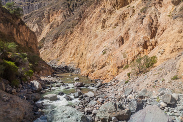 River in Colca canyon, Peru