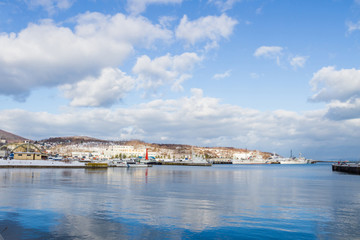 Small harbor around Otaru city 