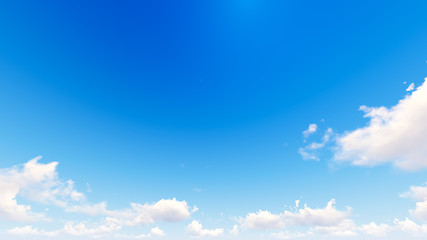 Cloudy blue sky abstract background, 3d illustration