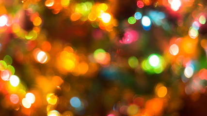 christmas background, image blur bokeh defocused lights