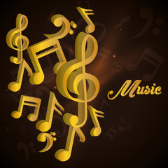 Music icons design 