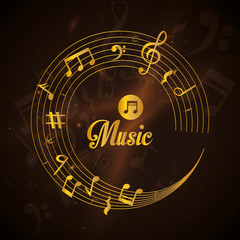 Music icons design 