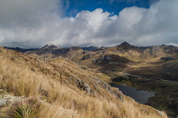 Landscape of National Park Cajas, Ecuador