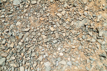 Detail of a gravel road