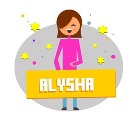 Named of  Alysha