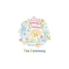 Tea icons vector
