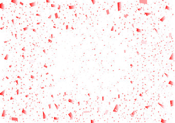 Fototapeta premium 紙吹雪 赤