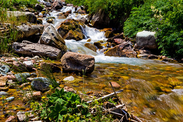 Stormy mountain river 