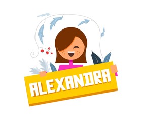 Named of  Alexandra