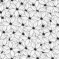 Adult coloring book page design with floral seamless pattern