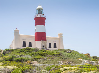 Fototapeta na wymiar Cape Agulhas light house in South Africa