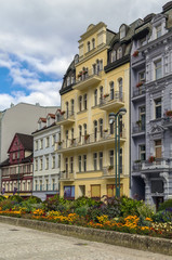 street in Karlovy Vary, Czech repablic