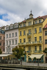 Fototapeta na wymiar street in Karlovy Vary, Czech repablic