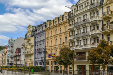 street in Karlovy Vary, Czech repablic