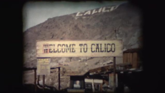 Footage from Calico an old West mining town