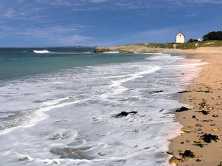 france. brittany. beach. nr. carnac..