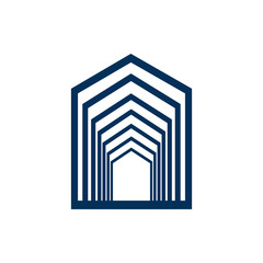 Strong Cool Gate Building Logo Icon