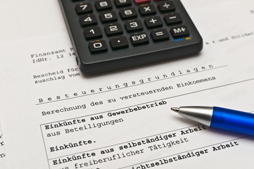Einkommenssteuererklärung 