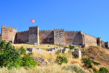 Fototapeta na wymiar Grand fortress of Selcuk in Turkey