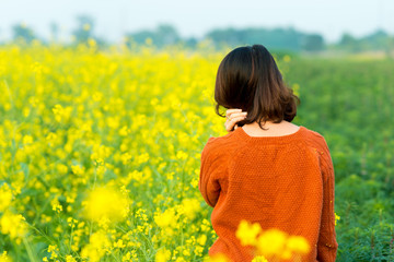 woman in flowers reform