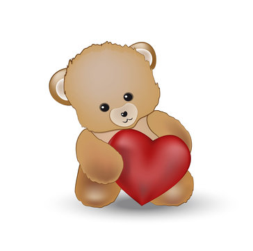 teddy bears with  heart
