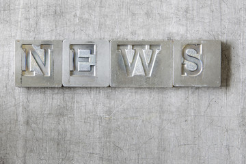 Naklejka premium old vintage letters from vintage press