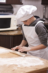 child cooking at home