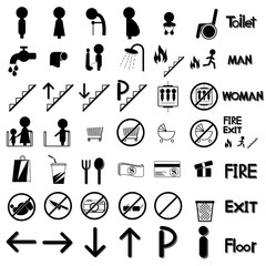 vectors symbol icon toilet shopping