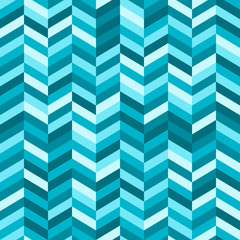 Zig Zag Abstract Background in Shades of Blue