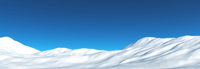 Skigebiet Panorama - wolkenlos