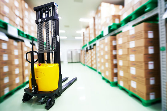 Loader Stacker At Warehouse