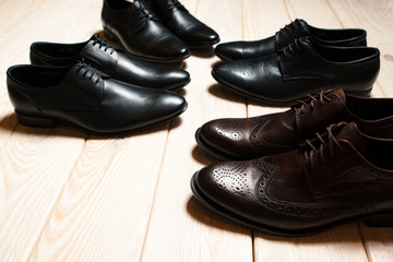 leather men's classic shoes