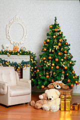 A festive Christmas tree