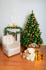 A festive Christmas tree
