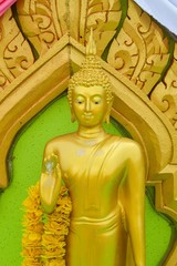 Buddha statue in public Temple Thailand